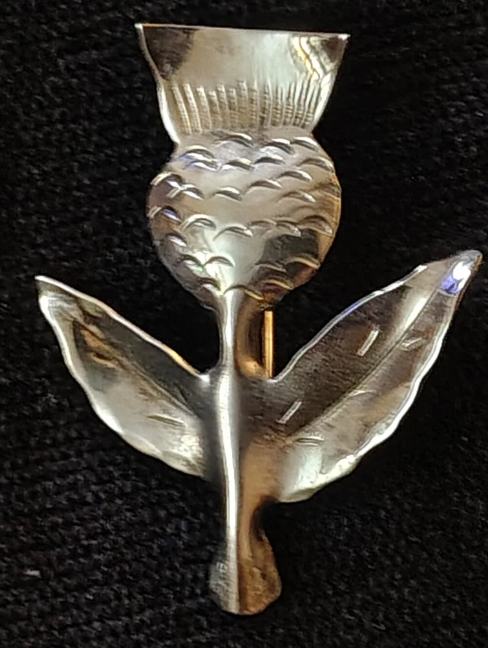 Vtg. Stuart Nye Sterling Silver Scottish Thistle Brooch